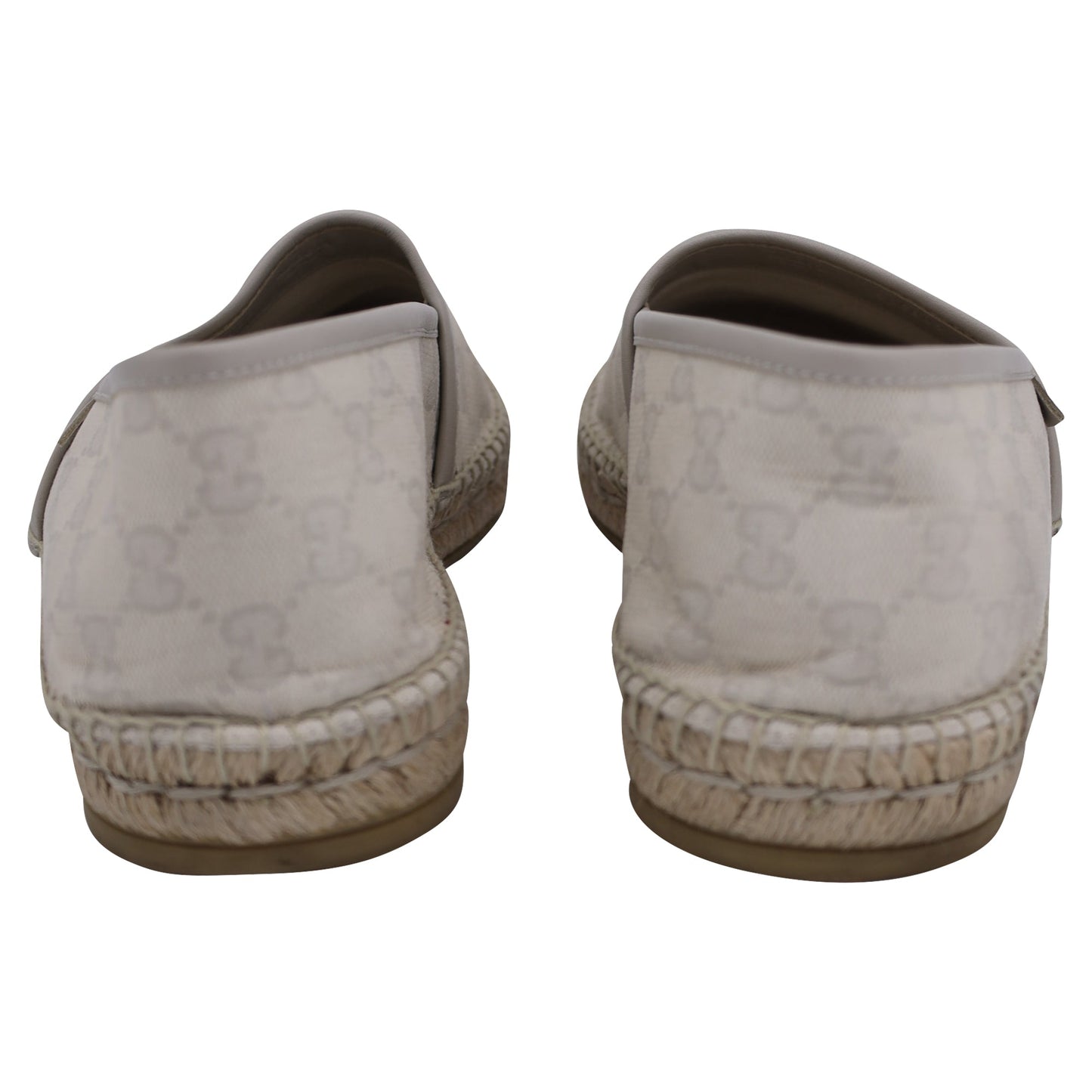 Gucci GG Monogram Espadrille Loafers in Beige Canvas