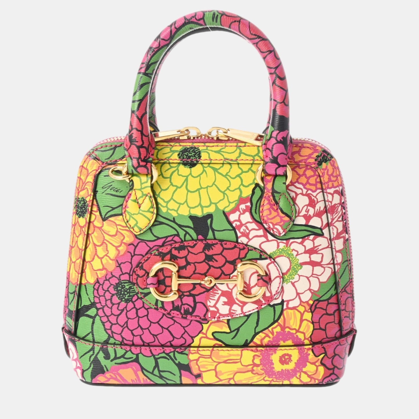 Luxury Gucci Trending 2025 x Ken Pink Leather Scott Mini Horsebit 1955 Bag