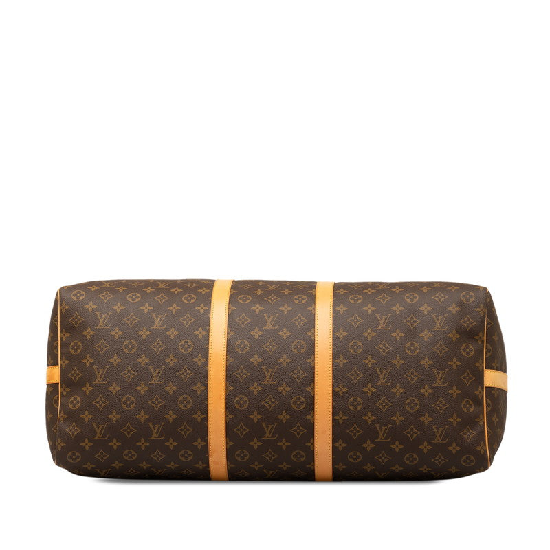 Louis Vuitton Monogram Keepall Bandouliere 60 Boston Bag Shower Bag 2WAY M41412 Brown PVC Leather  Louis Vuitton