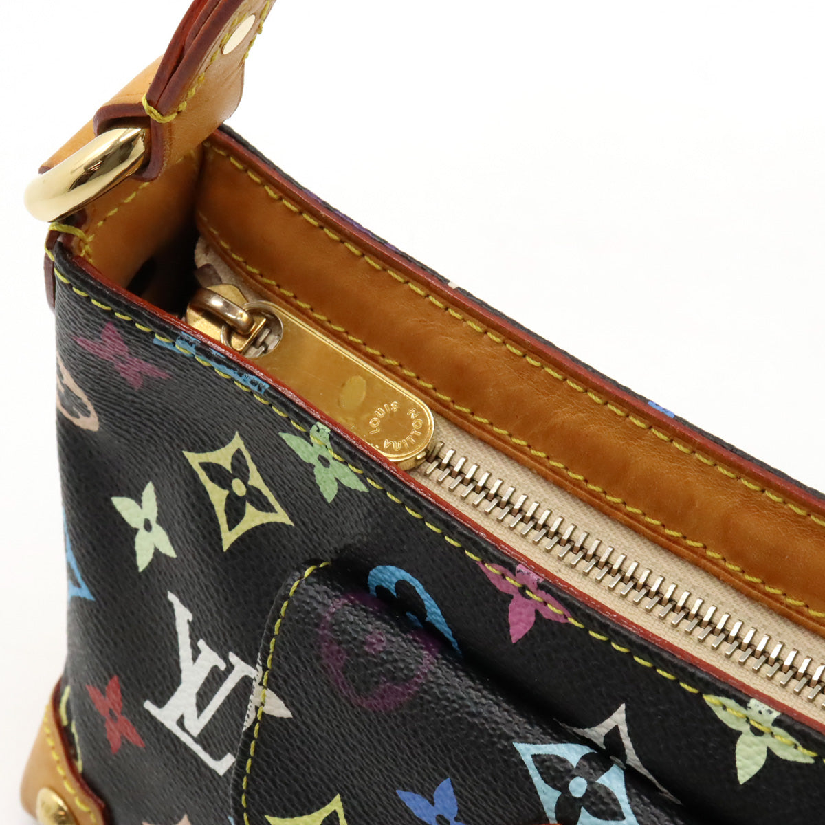 Louis Vuitton Monogram Multicolor Eliza Shoulder Bag Black Black M40099