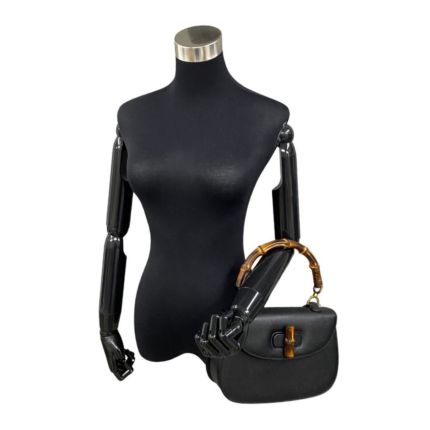 Gucci Bamboo  Leather Shoulder Bag ()