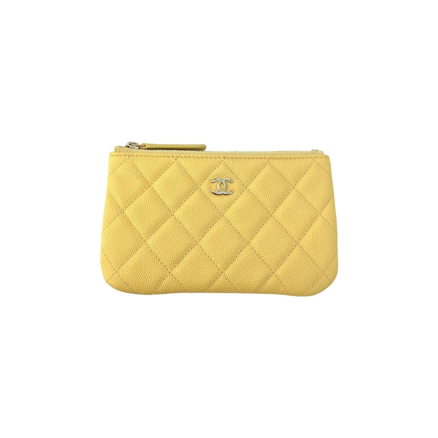 Luxury Chanel Quilted Caviar Cosmetic Case