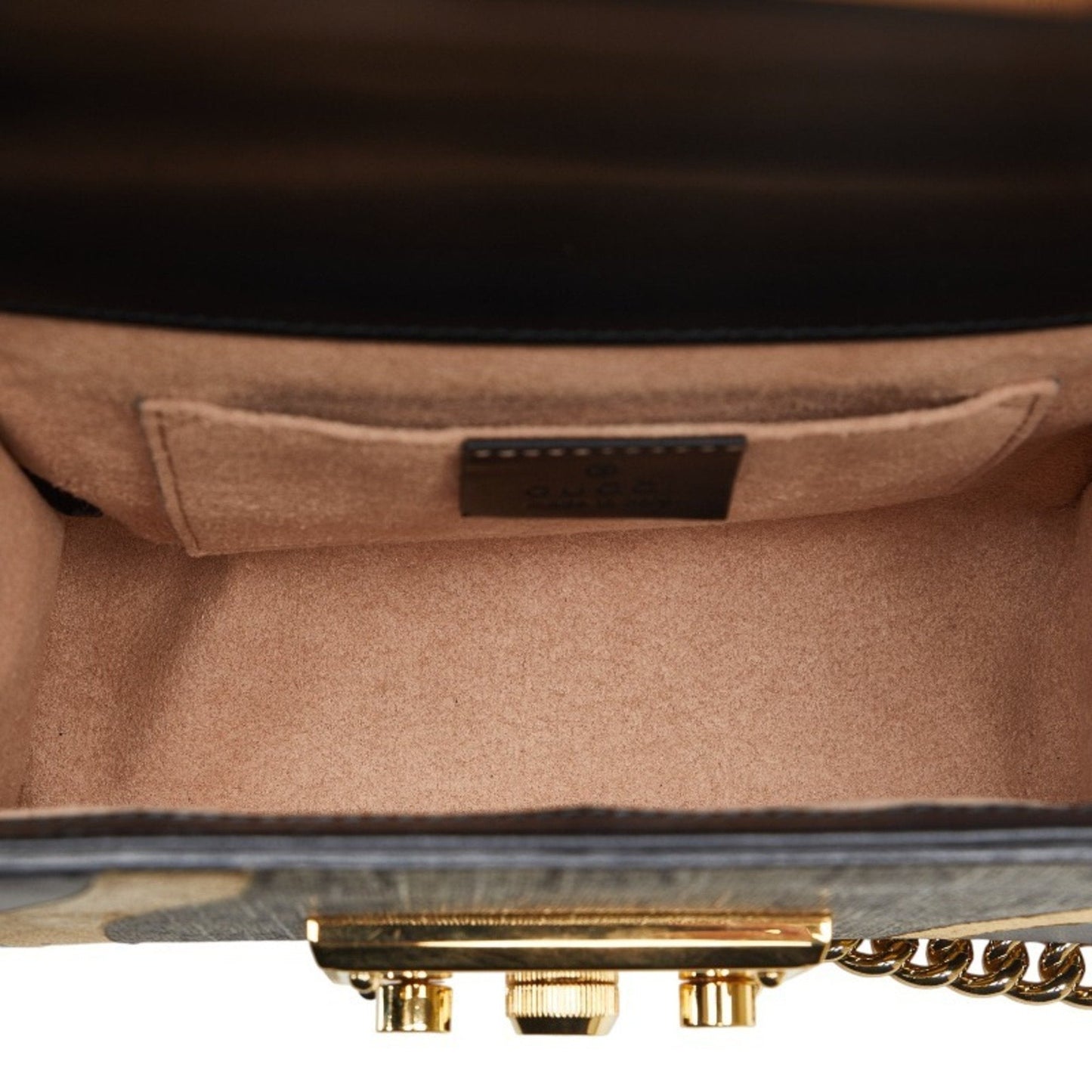 Luxury Gucci Trending 2025 Padlock  Canvas Shoulder Bag ()