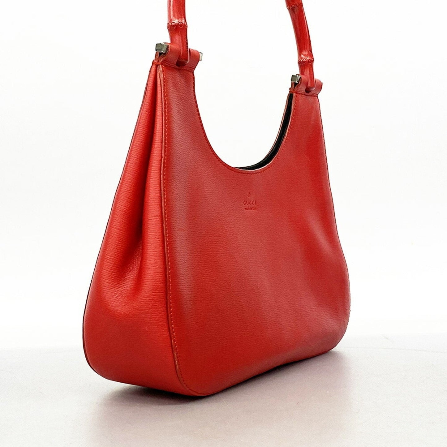 Gucci Bamboo  Leather Handbag ()