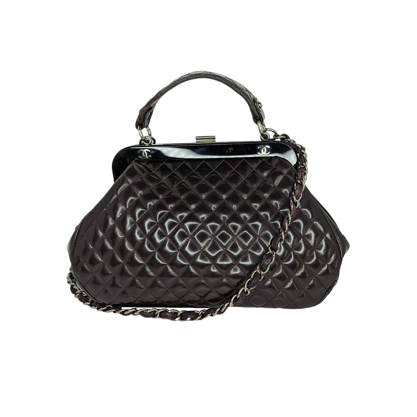 Luxury Chanel Vintage Mademoiselle Frame Satchel