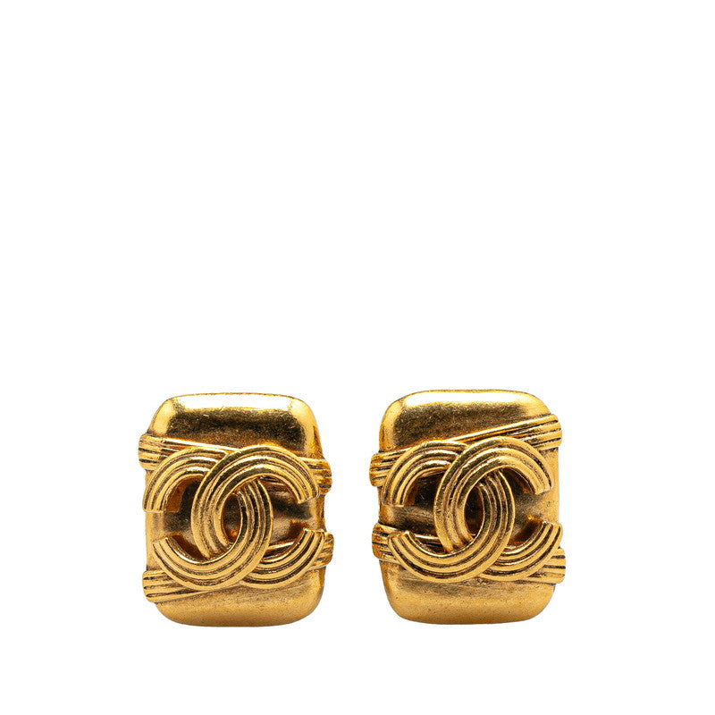 Chanel Vintage Coco Mark Square Earrings