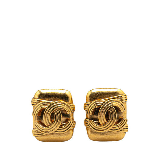 Chanel Vintage Coco Mark Square Earrings