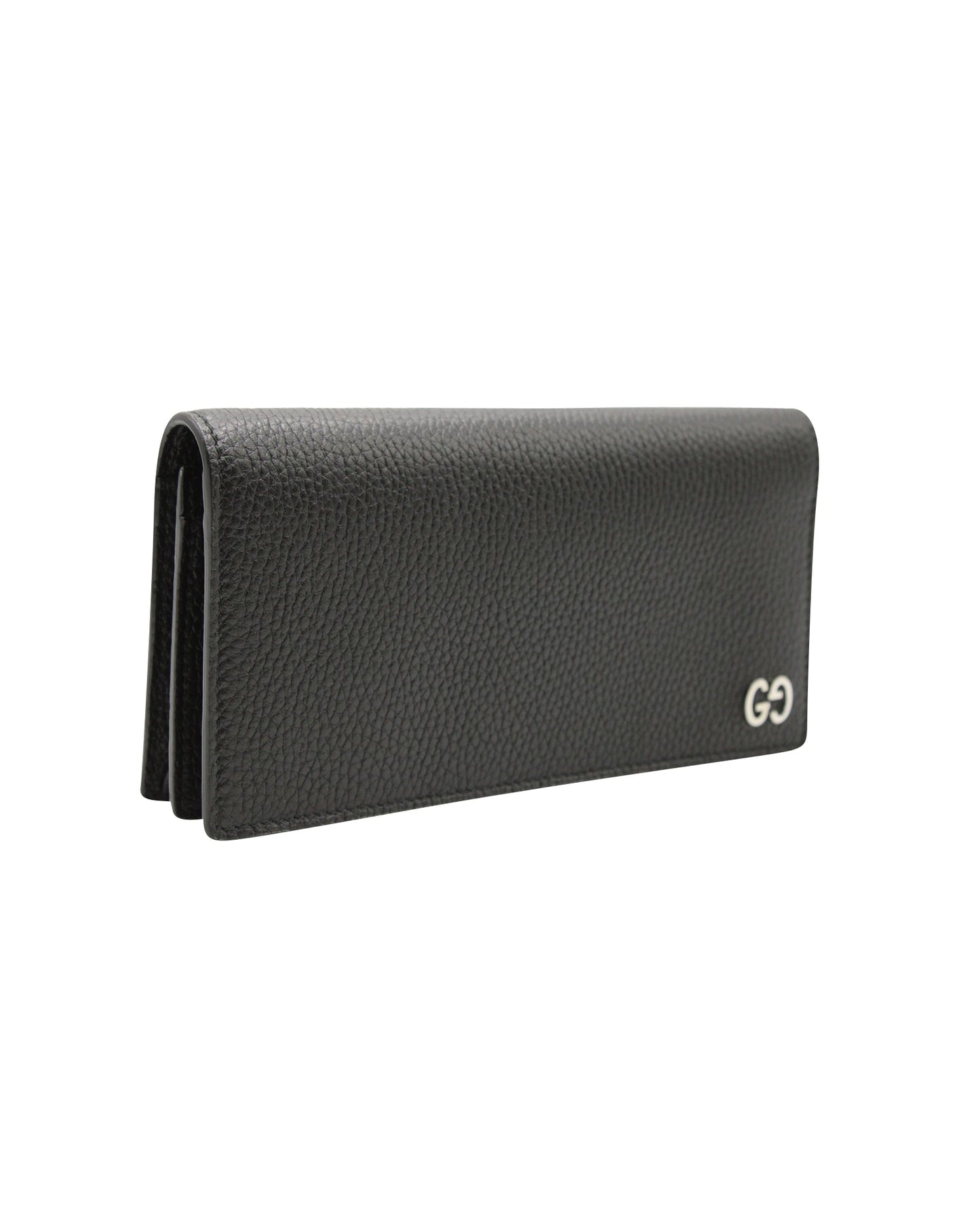 Luxury Gucci Trending 2025 Logo Long Wallet in Black Leather