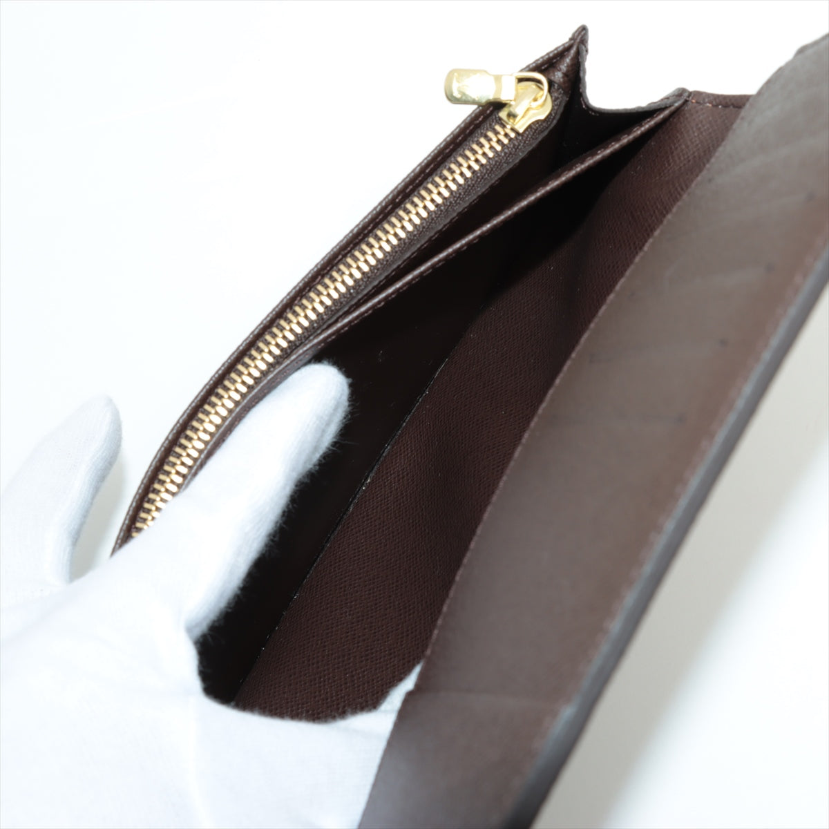 Louis Vuitton Damier Portfolio Brother N60017 Brown Wallet