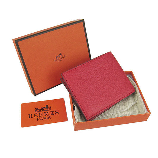 Luxury Hermes Wallet H014 Ladies Wallet Red