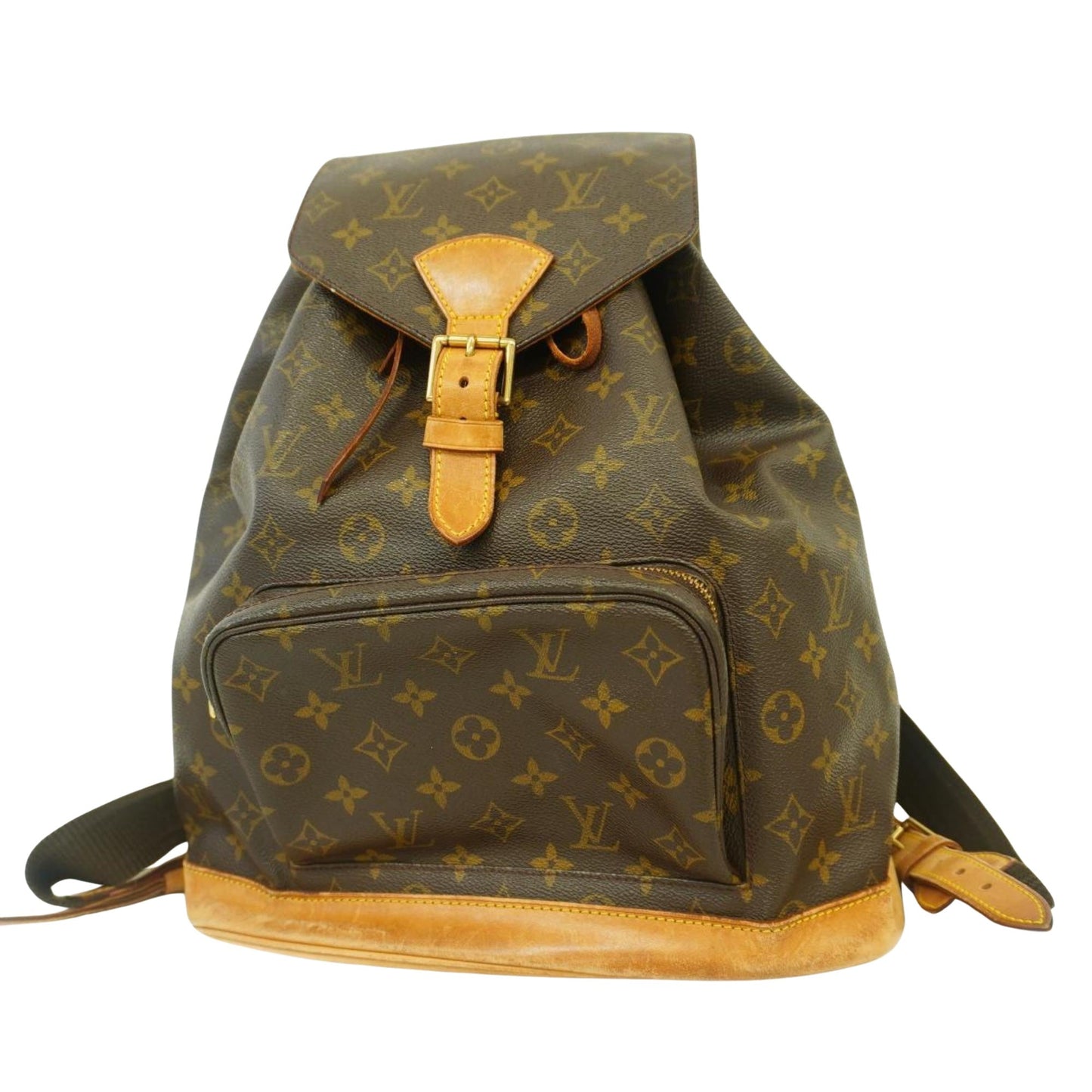 Louis Vuitton Montsouris Gm  Canvas Backpack Bag ()