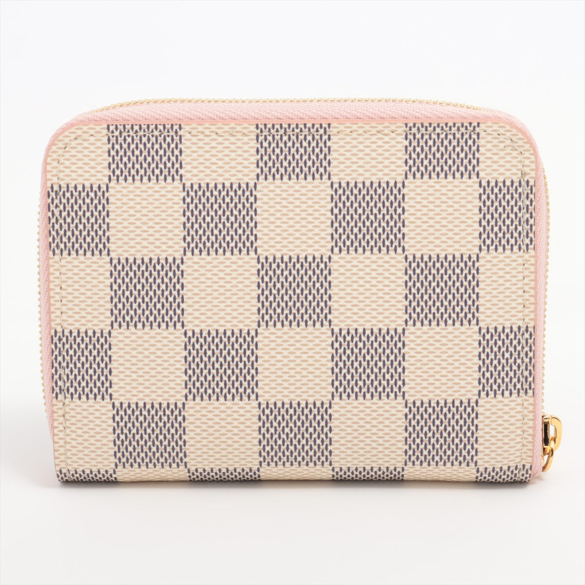 Louis Vuitton Damier Azur Zippyr Coin Pass N60229 Rose Barreline Coin Case  Reaction