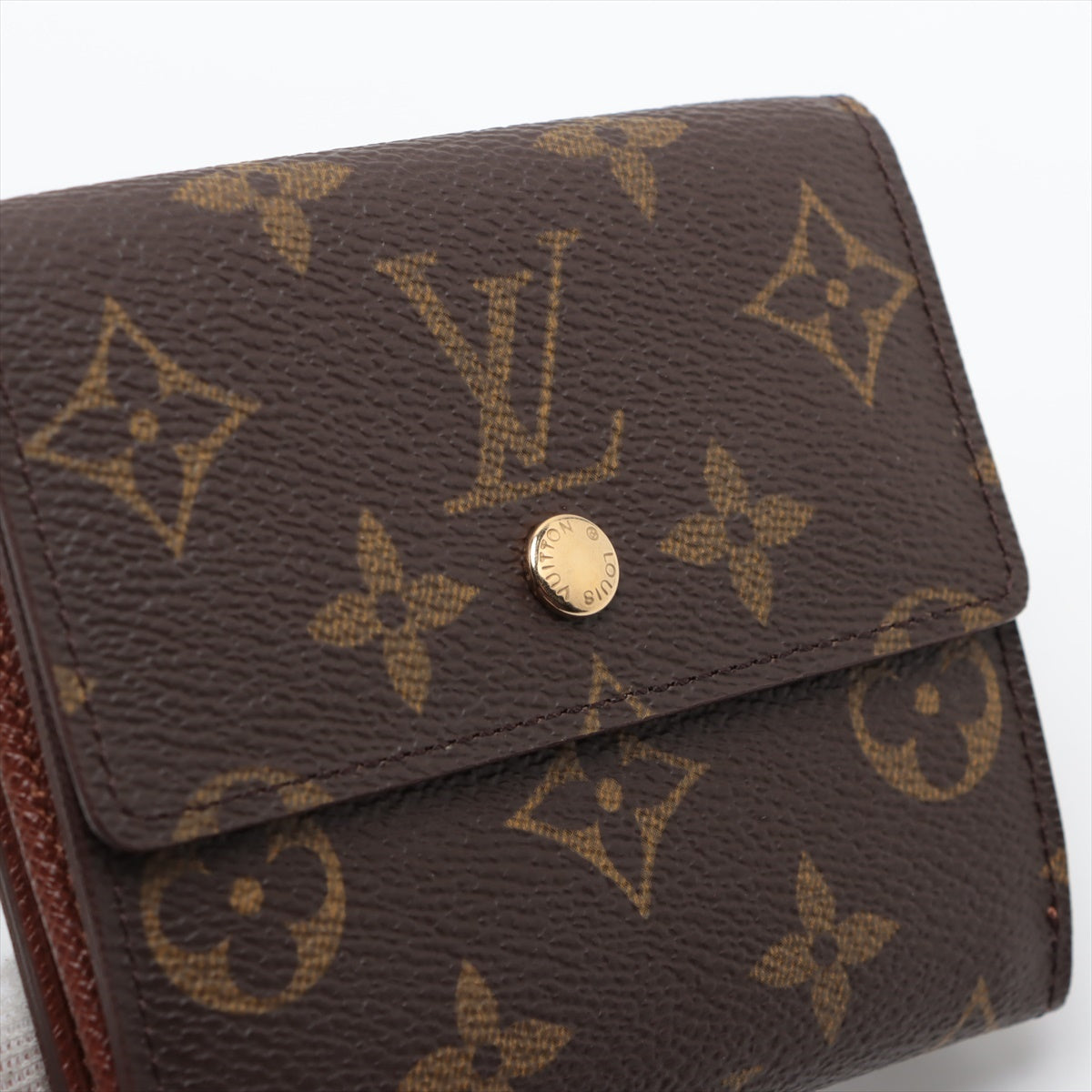 Louis Vuitton Monogram Port Monevier Cartcredi M61652 Brown Compact Wallet