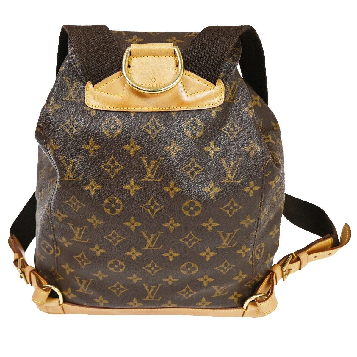 Louis Vuitton Montsouris Gm  Canvas Backpack Bag ()