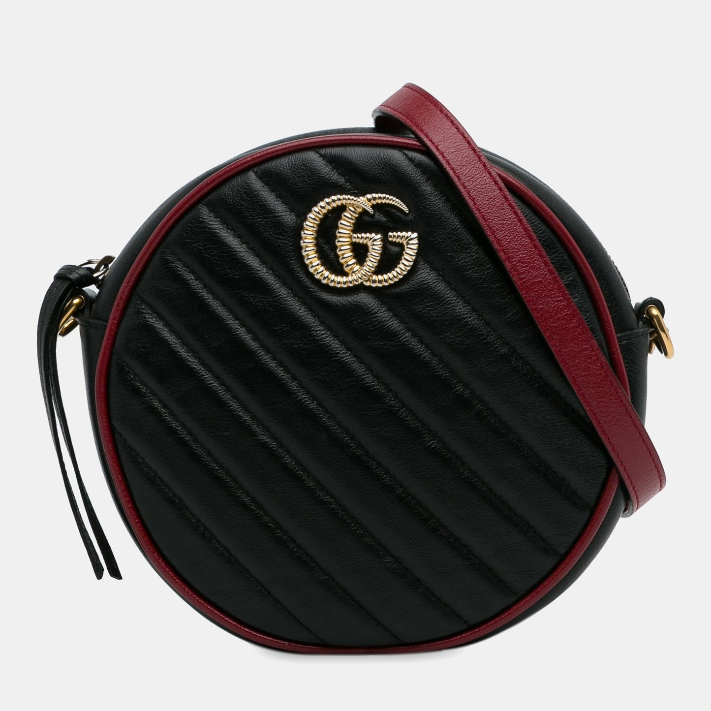 Luxury Gucci Trending 2025 Mini Torchon GG Marmont Round Crossbody Bag