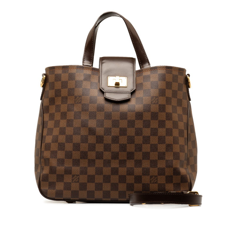 Louis Vuitton Damier Caba Rose Berry Handbag 2WAY N41177 Brown PVC Leather  Louis Vuitton