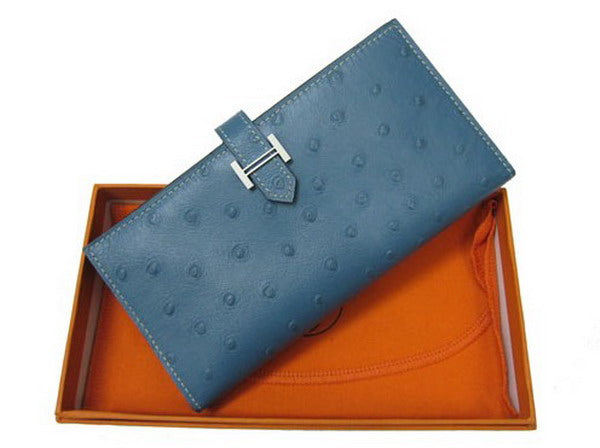 Luxury Hermes Wallet H1114 Wallet Ostrich Skin