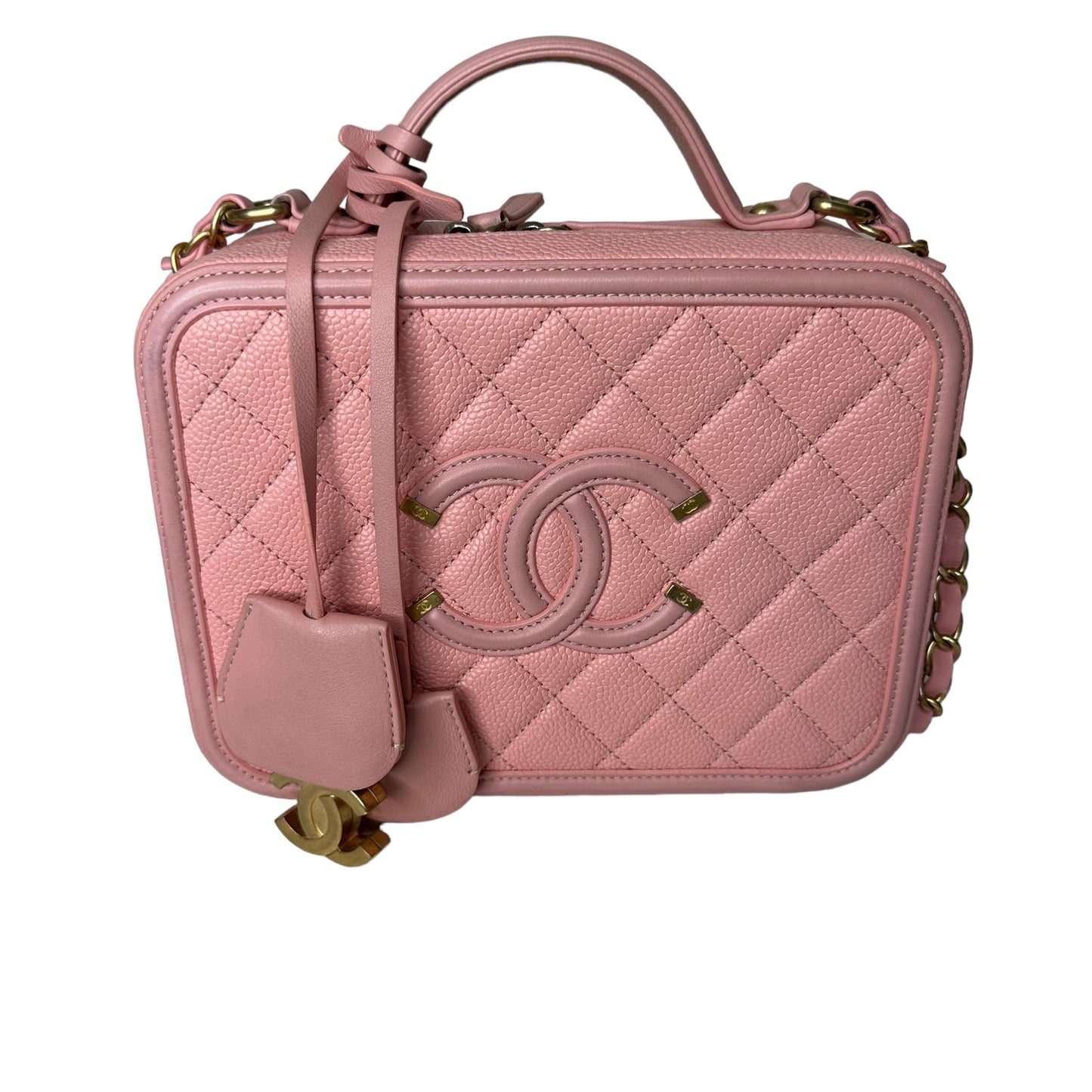 Luxury Chanel Filligree Pink Handbag