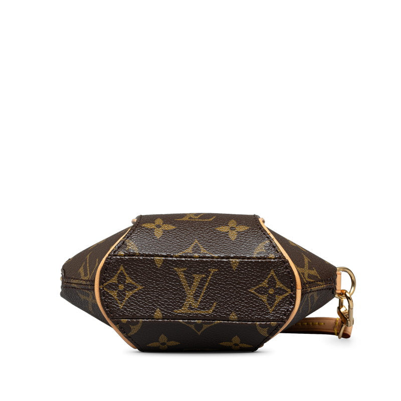 Louis Vuitton Monogram Mini Ellipse Handbag M51129 Brown PVC Leather  Louis Vuitton