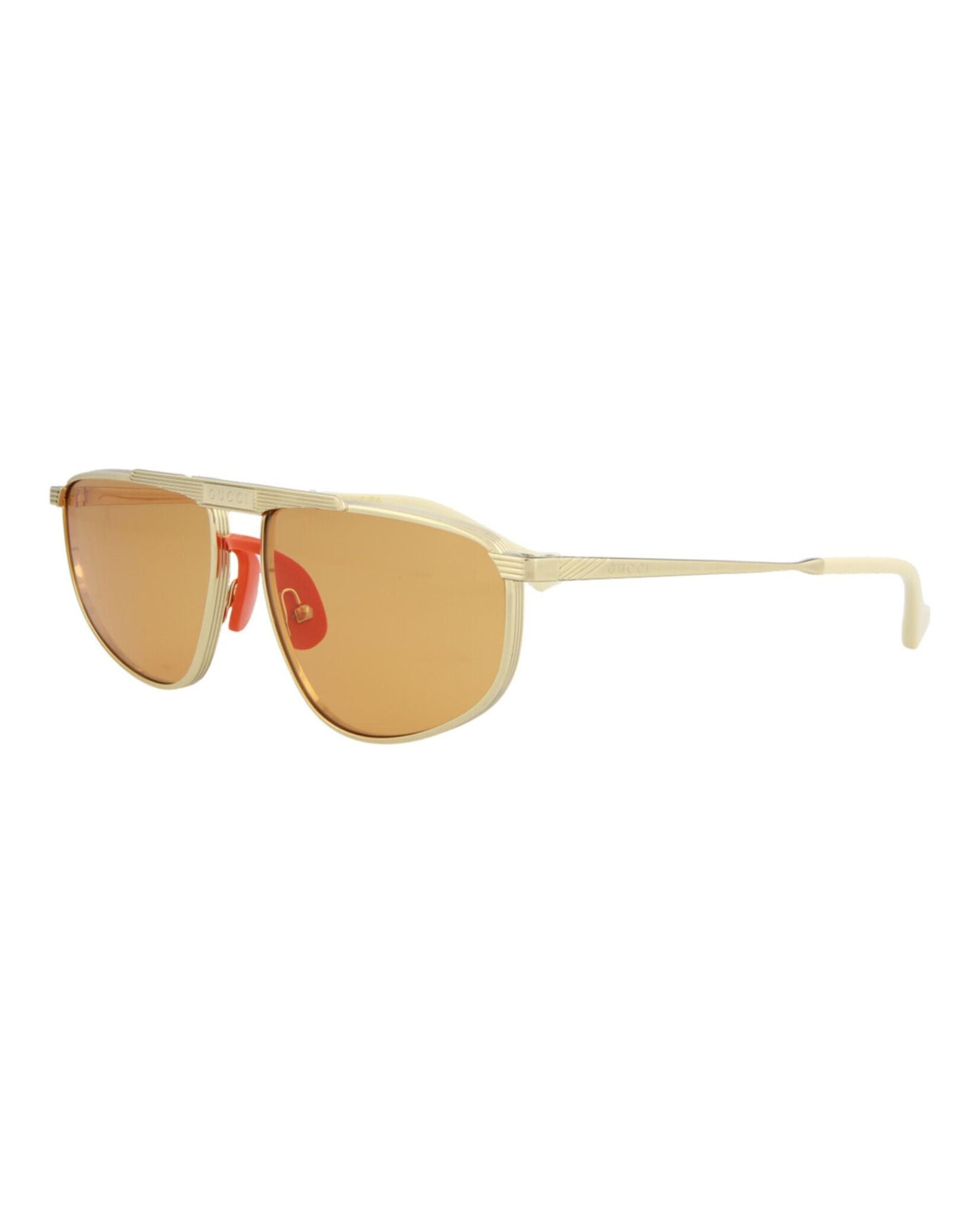 Gucci Aviator-Style Metal Sunglasses