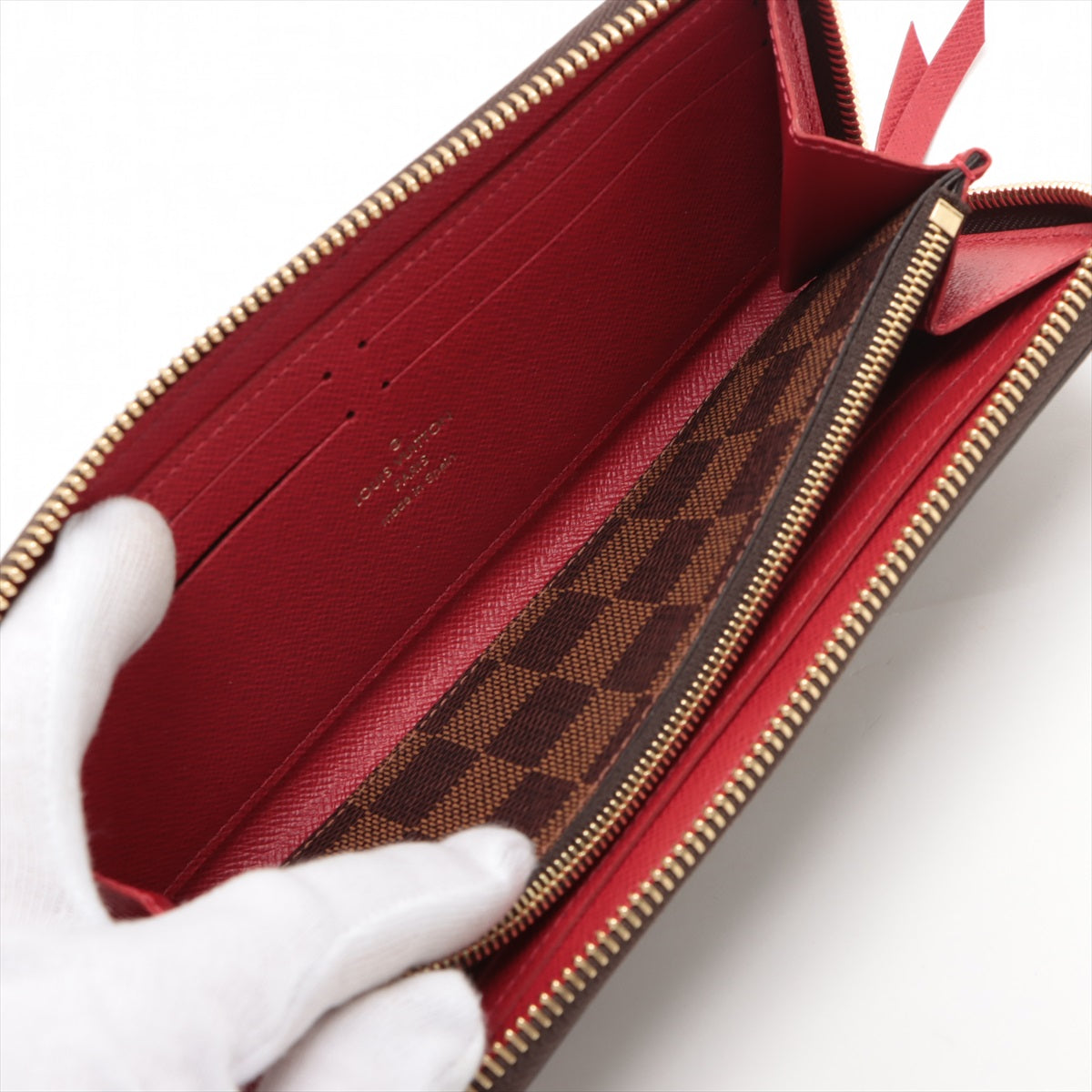 Louis Vuitton Damier Portfolio Claimance N60534 Triple Round  Wallet