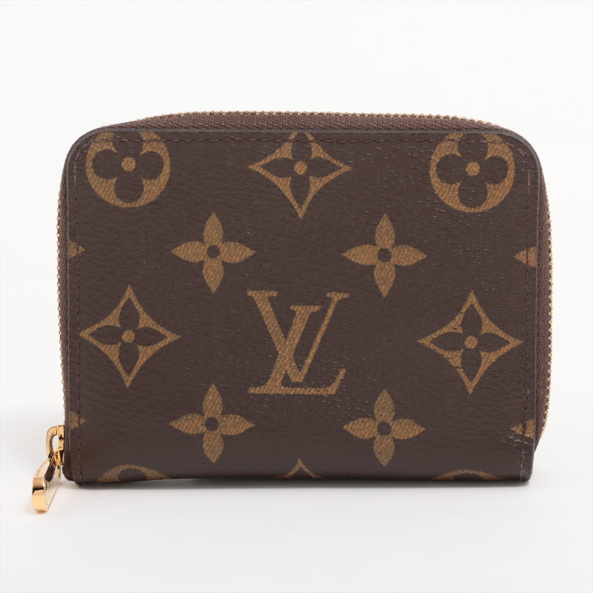 Louis Vuitton Monogram Zippyr Coin Pass M60067 Brown Coin Case