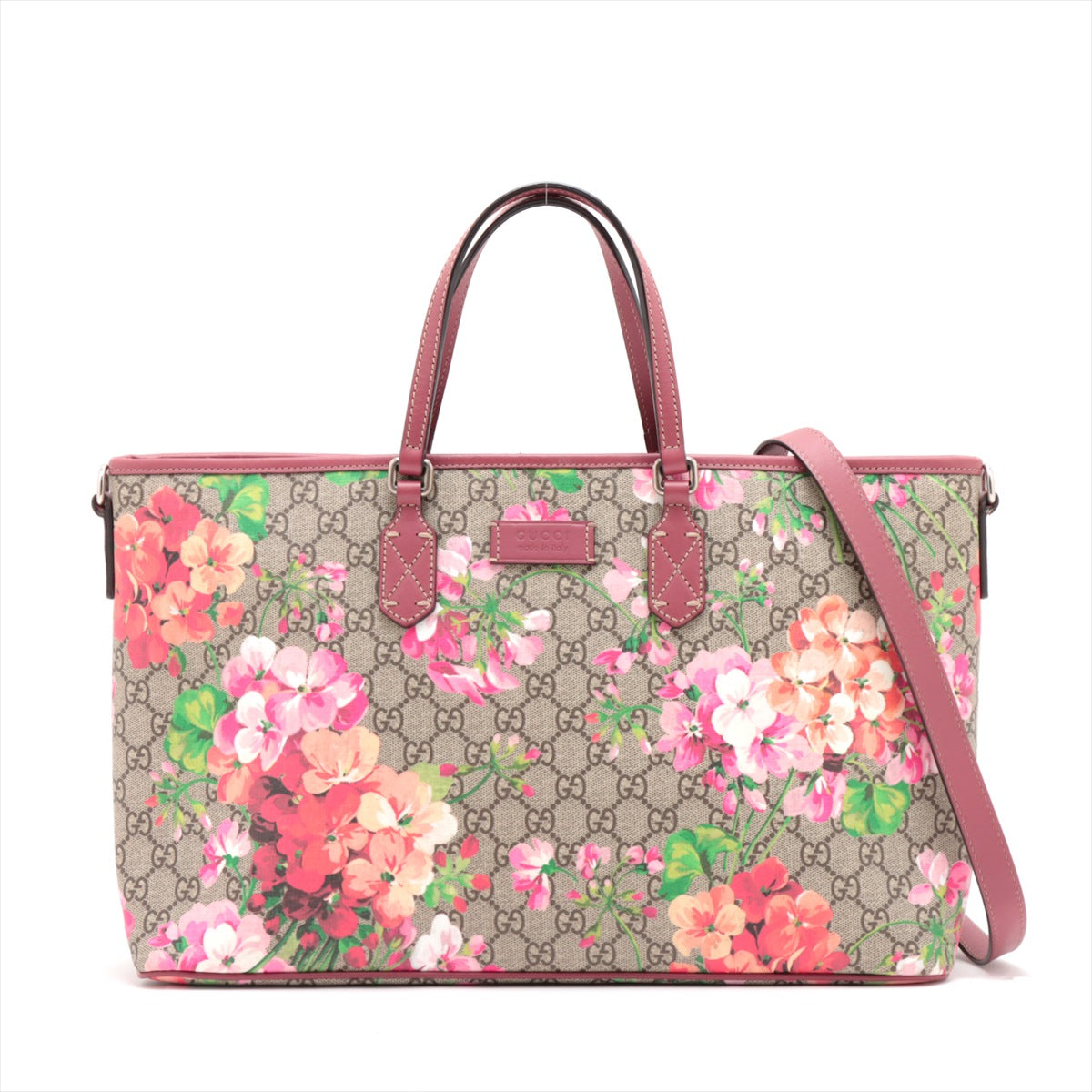 Gucci GG Blooms 2 Way Tote Bag Pink