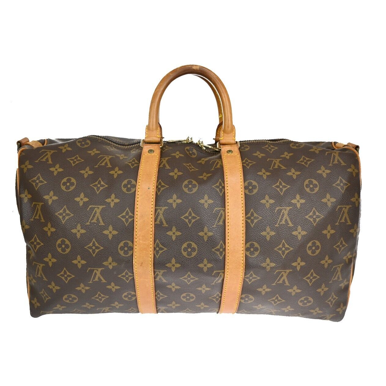 Louis Vuitton Keepall Bandouliere 45  Canvas Travel Bag ()