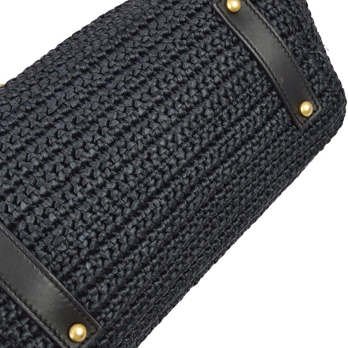 Luxury Chanel 2005-2006 Black Straw Chain Tote 30
