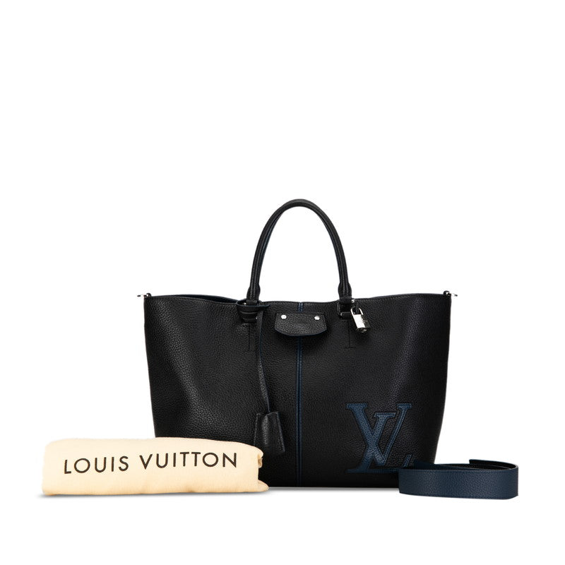 Louis Vuitton Pearl Handbag 2WAY M54778 Noir Navy  Leather  Lois Vuitton