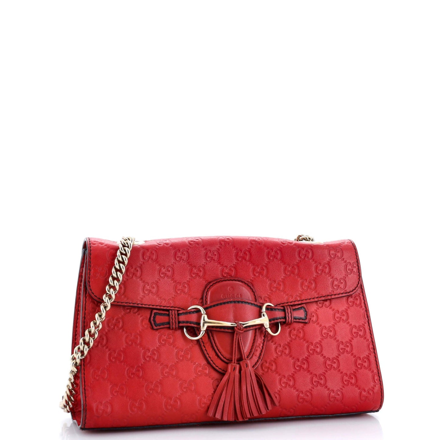 Emily Chain Flap Bag Guccissima Leather Medium