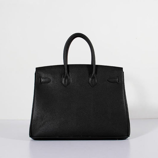 Luxury Hermes 35cm Birkin Bag Epsom Leather Black Gold