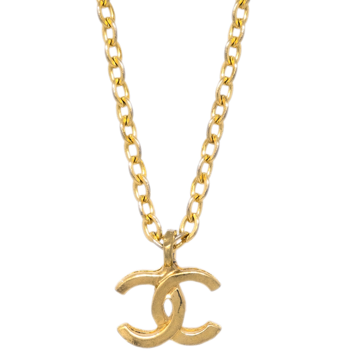 Chanel Gold CC Pendant Necklace 683