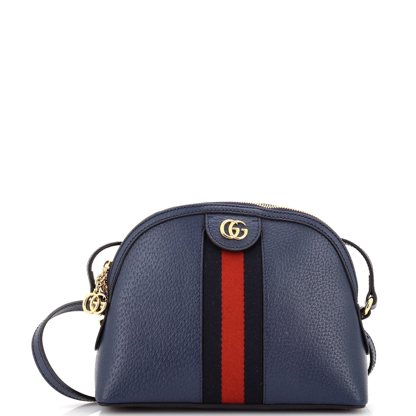 Luxury Gucci Trending 2025 Ophidia Dome Shoulder Bag Leather Small