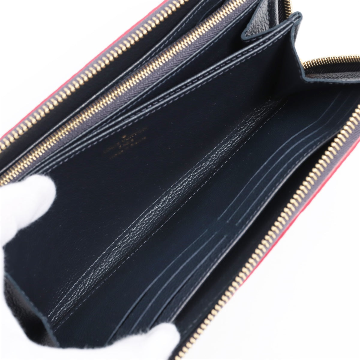 Louis Vuitton Implant  Wallet M62121 Marine Round Zip Wallet