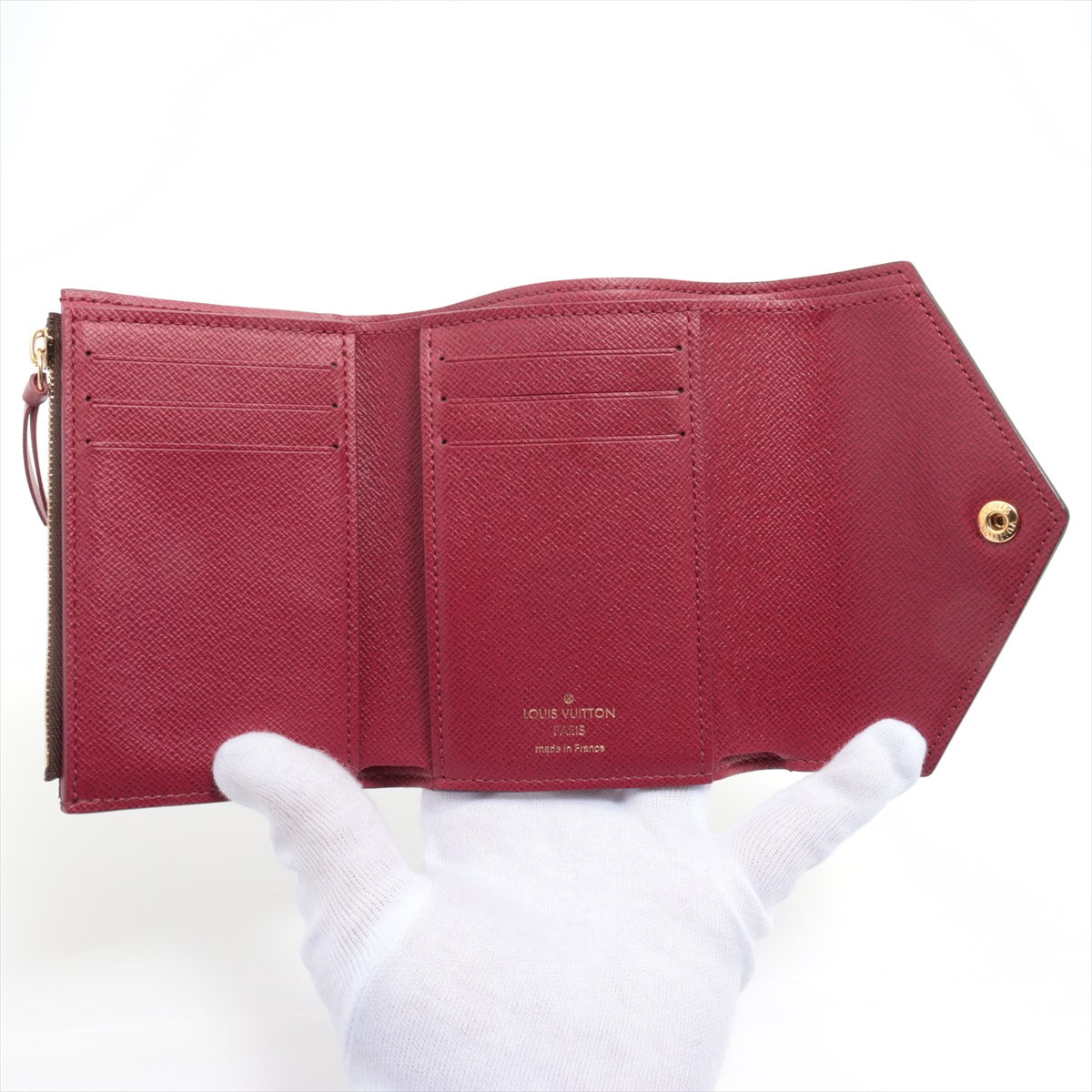Louis Vuitton Monogram Portfolio Victoria M41938 Fushai Compact Wallet