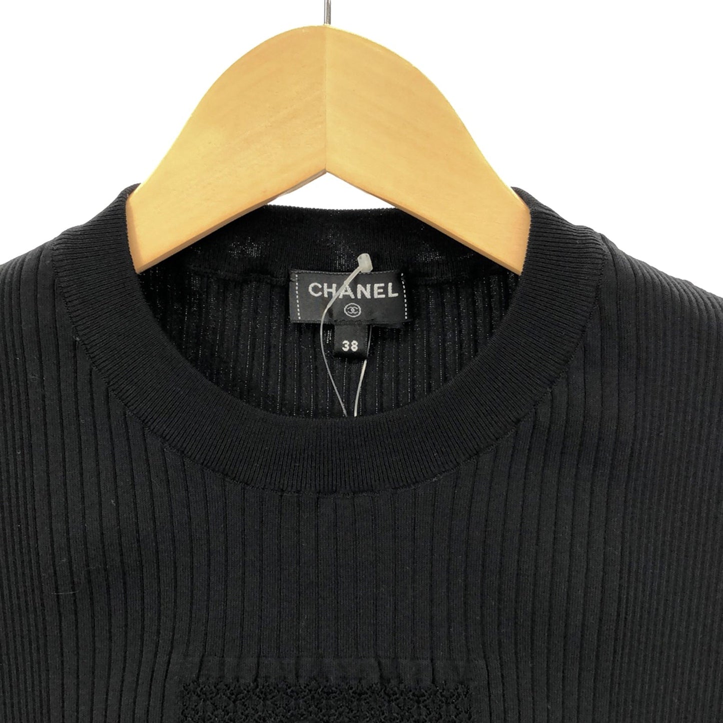 Chanel Half-Handed s Clothing Tops Cotton  Black P76440K10989