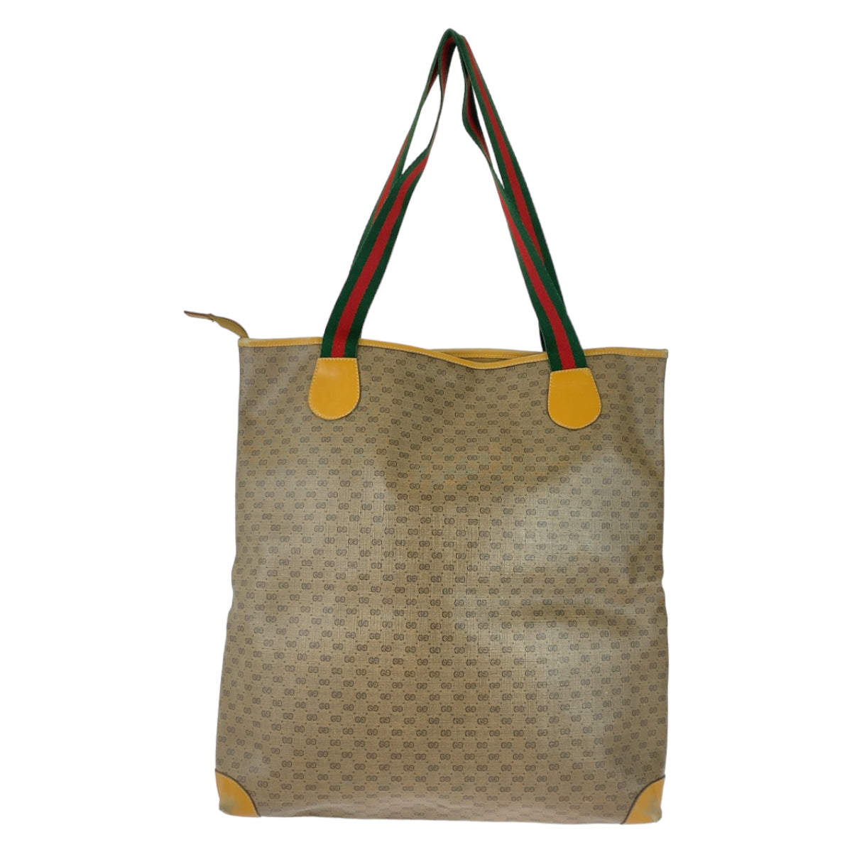 Luxury Gucci Trending 2025 Vintage GG Supreme Canvas/Leather Tote Shoulder Bag