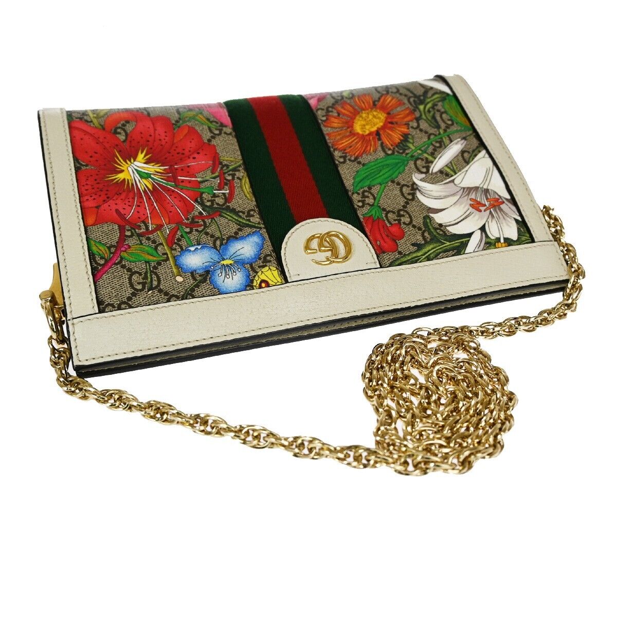 Gucci Gg Flora  Canvas Shoulder Bag ()