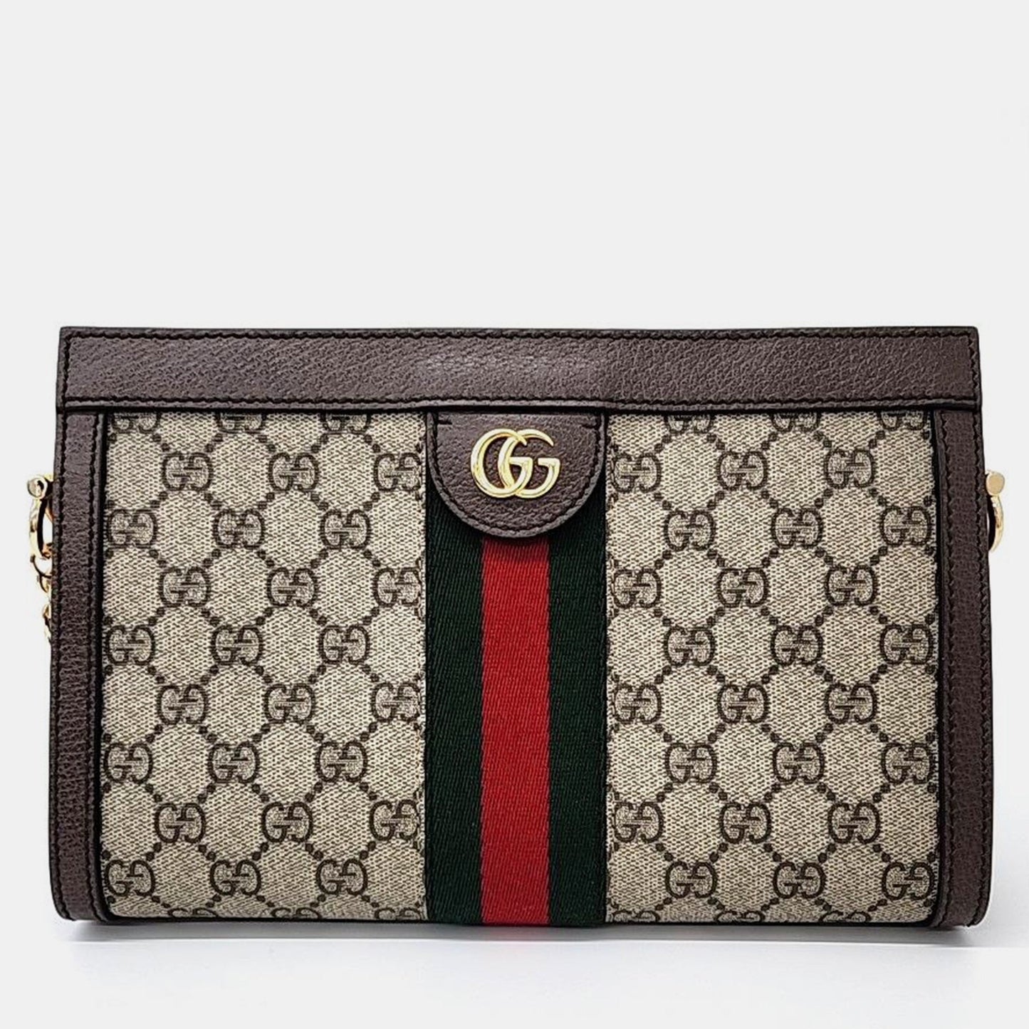Luxury Gucci Trending 2025 Beige GG Supreme Canvas Ophidia Shoulder Bag