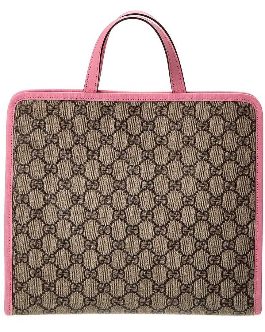 Gucci Strawberry GG Supreme Canvas & Leather Tote