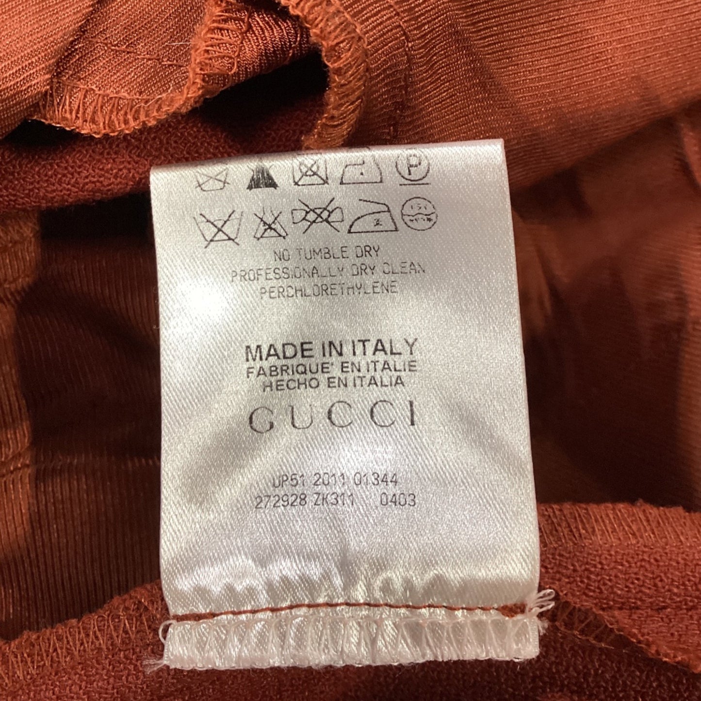 Gucci Flared Leg Trousers in Red Wool