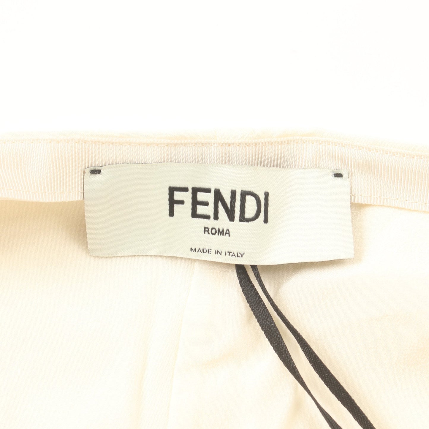 Luxury Fendi Crepe de chine Skirt Silk Ivory