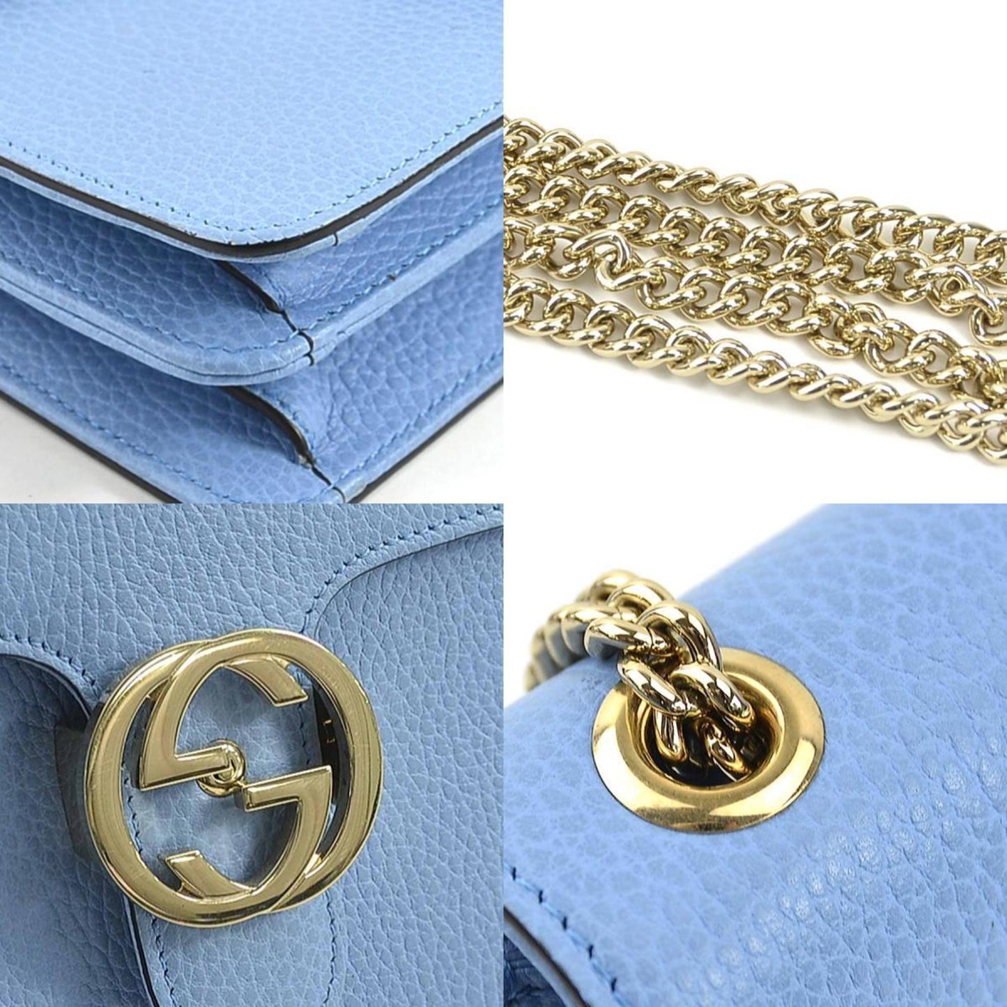 Gucci Interlocking  Leather Shoulder Bag ()