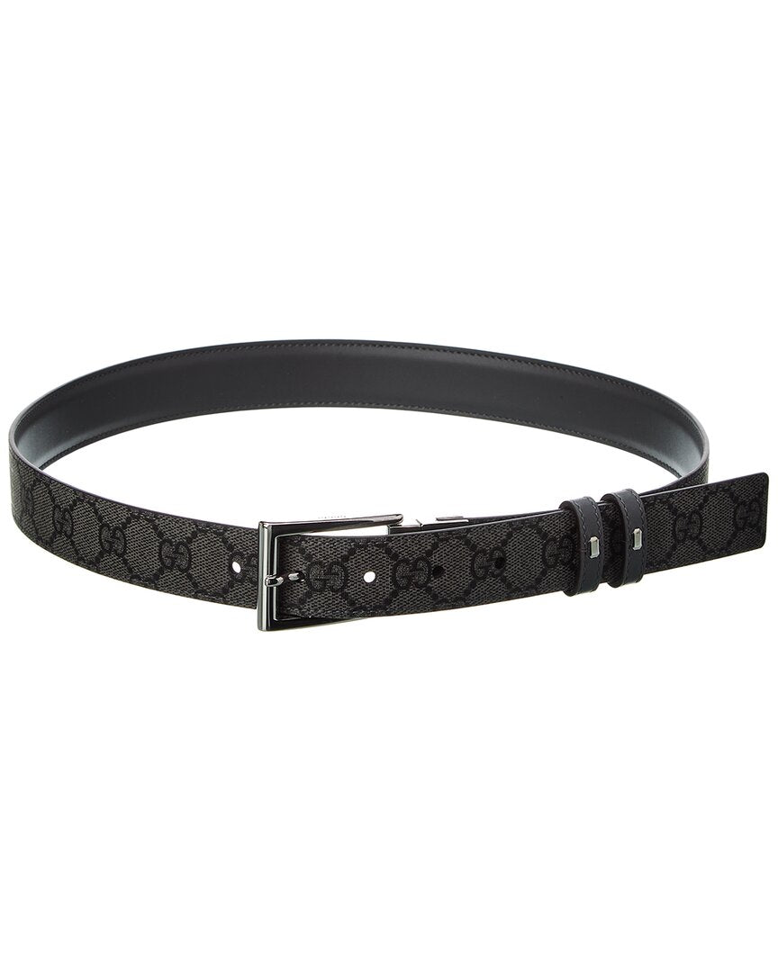 Luxury Gucci Trending 2025 Reversible GG Supreme Canvas & Leather Belt