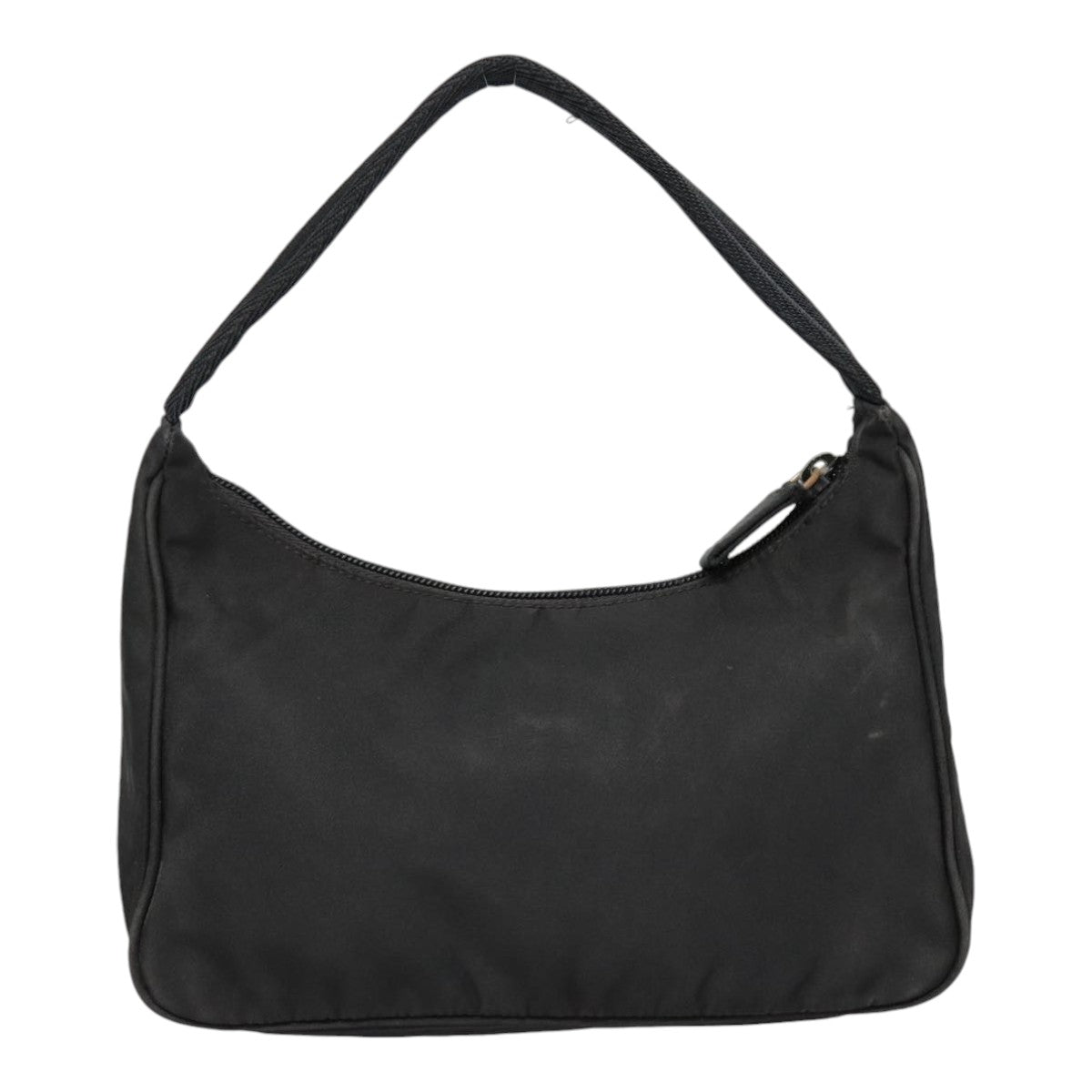 Luxury Prada Hand Bag Nylon Black Silver  90223