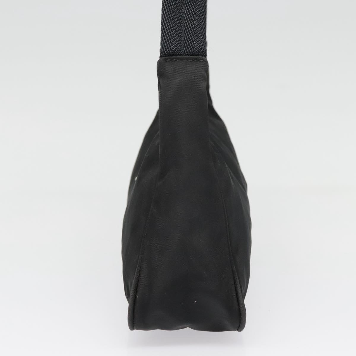 Luxury Prada Hand Bag Nylon Black Silver  90223