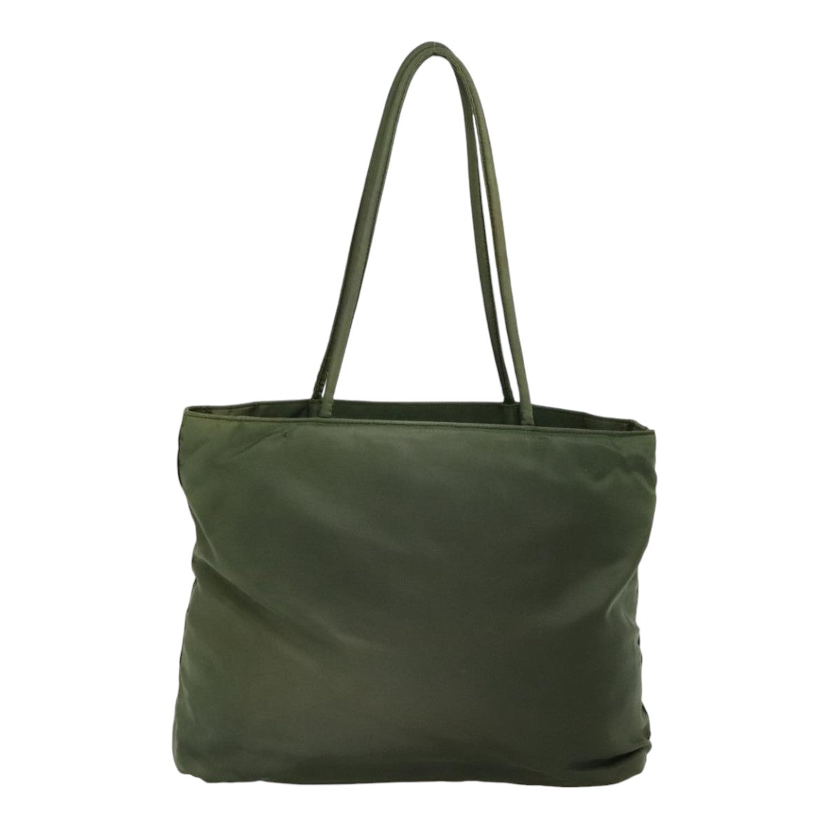Luxury Prada Tote Bag Nylon Green Silver  90225