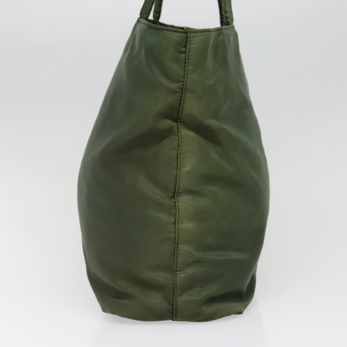 Luxury Prada Tote Bag Nylon Green Silver  90225