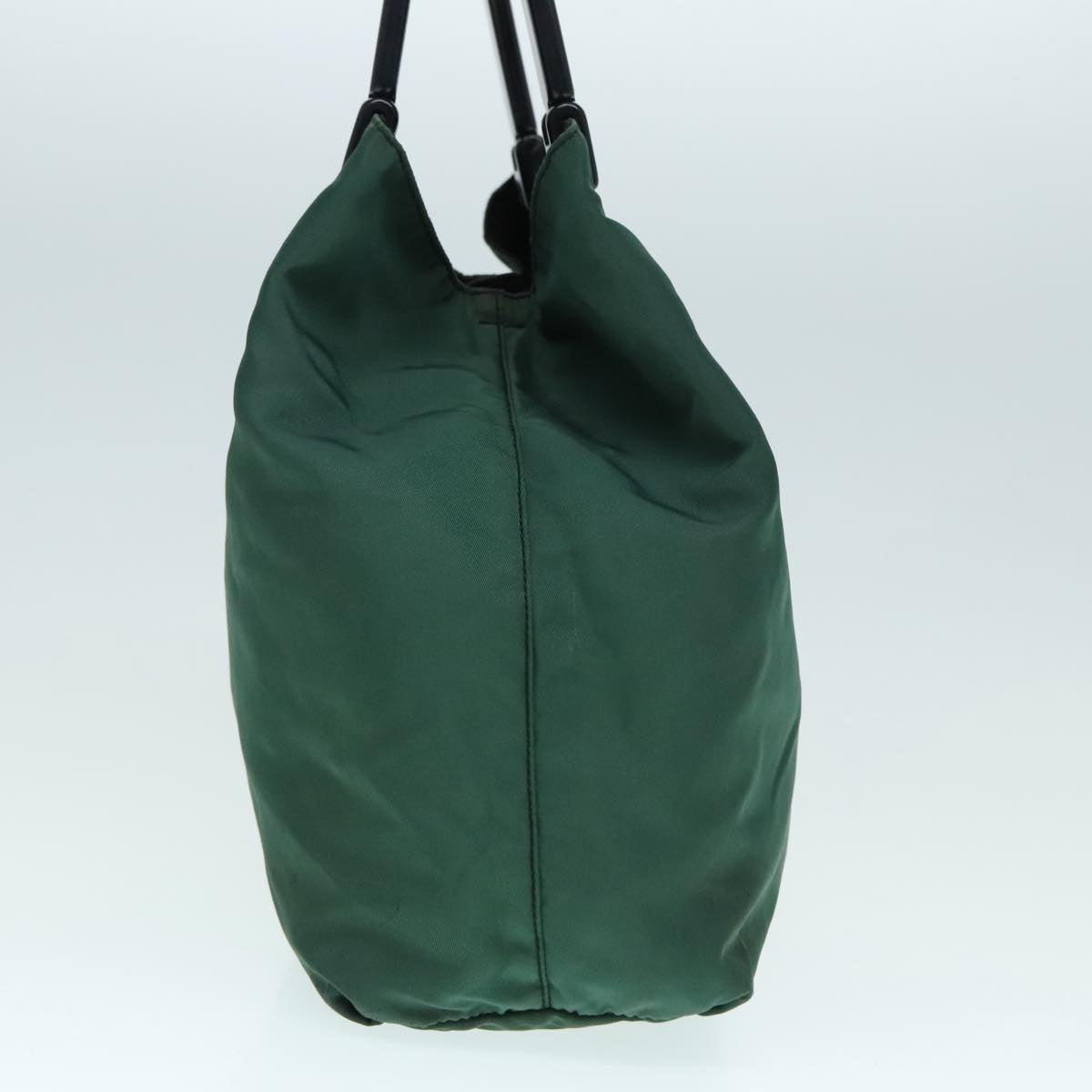 Luxury Prada Hand Bag Nylon Green Silver  90228
